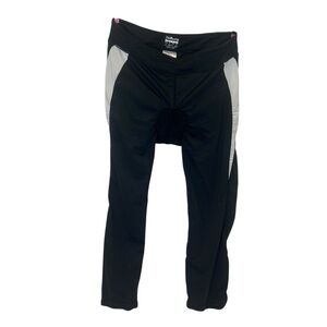 DaYoung 3D Padded Cycling Capri Pants Nylon Stretch Black Womens XL